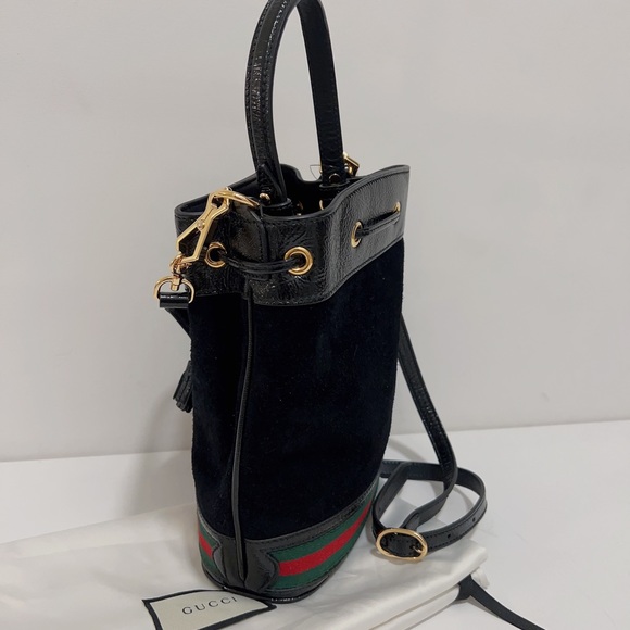 BNWT* Gucci Ophidia Small Suede Bucket Bag - Picture 4 of 11
